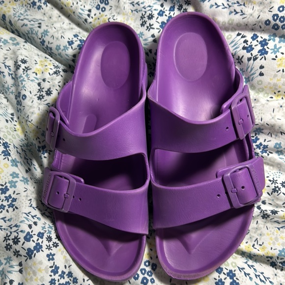 Unisex Purple Birkenstock #260 Double Strap Sandals, Sz 40 - Picture 4 of 9